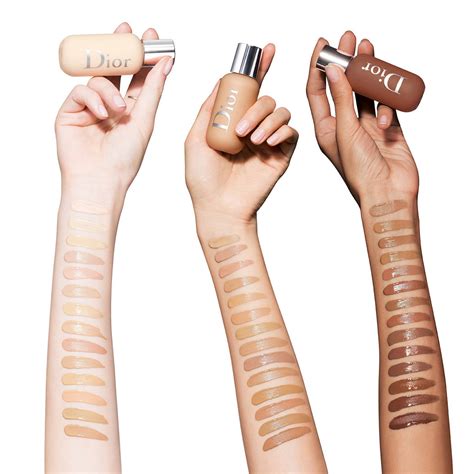 dior face and bidy foundation swatches|Dior body foundation reviews.